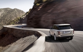 高清晰银白色路虎新一代揽胜壁纸下载下载