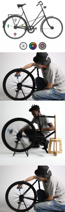 离心血液检测电动自行车-英国设计师杰克・阿尔伯特・特鲁作品-适合在农村地区行走