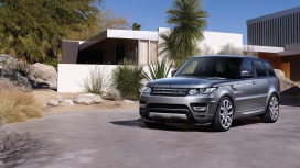 高清晰路虎揽胜运动版SUV越野车侧面壁纸下载