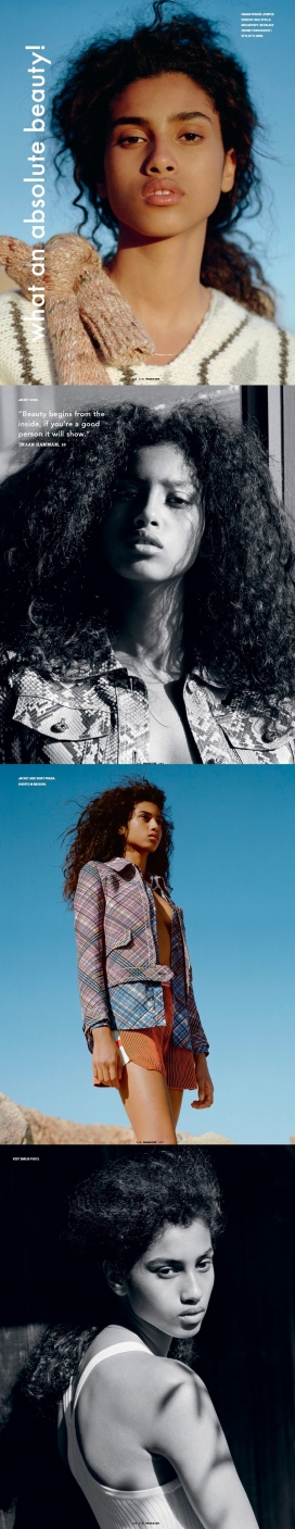 超模Imaan Hammam演绎ID杂志2014/15秋冬时尚秀