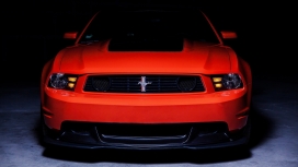 高清晰红色美系野马汽车壁纸下载