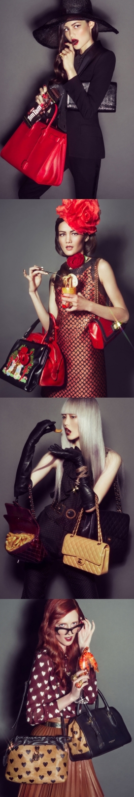 Cult Classics-时尚女性包包造型人像