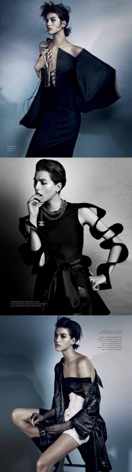 雅典娜・威尔逊-芭莎墨西哥-美诱现代时尚的玛丽・费洛斯的风格，展现一副喜怒无常的美