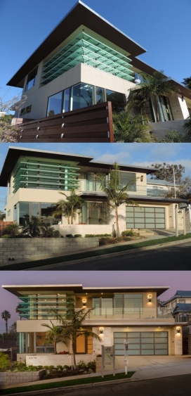 冰霜冰川绿色百叶窗现代建筑-超越了海洋的颜色和感觉，它不仅是美观，而且结实耐用，可以经受极端温度和各种天气状况