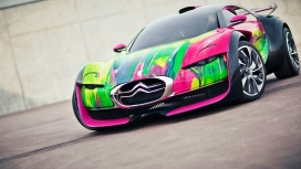 高清晰炫彩雪铁龙跑车壁纸