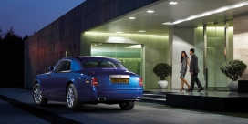 高清晰蓝色劳斯莱斯幻影双门轿跑车壁纸下载