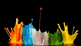 彩色涂料液体爆炸