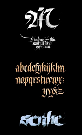 Gothic哥特体字体排版设计