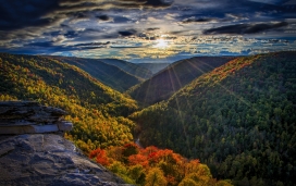 高清晰群山峻岭壁纸