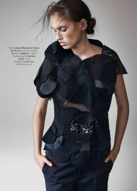 黑暗-劳拉・索伦森-Eurowoman杂志人像