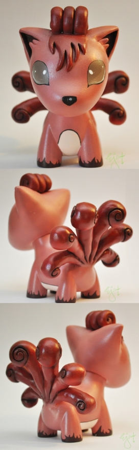Vulpix陶瓷狐玩具
