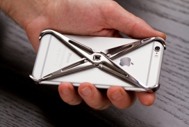 iPhone手机Lucidream不锈钢外骨骼支架外壳设计