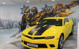 高清晰雪佛兰科迈罗大黄蜂（Chevrolet）变形金刚壁纸下载