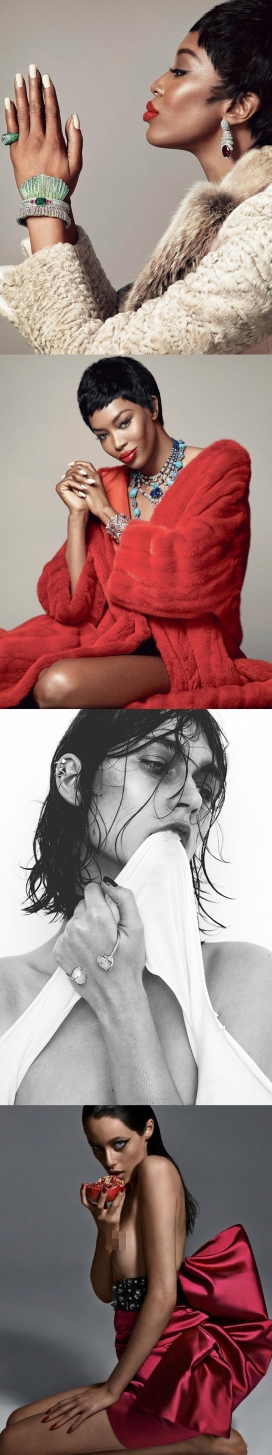 娜奥米・坎贝尔-满是珠宝金钱的奢侈品时装秀-Figaro费加罗夫人