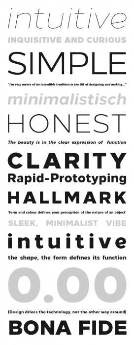 Loew纯机械形状家族字体设计