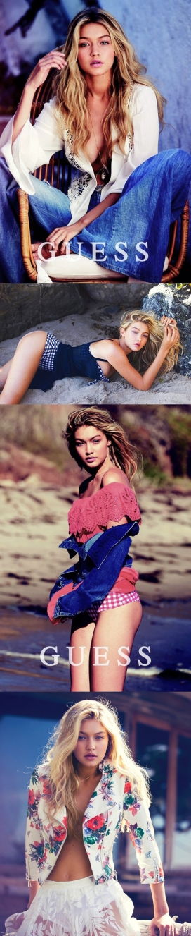 吉吉・哈迪德-体育画报泳装新秀