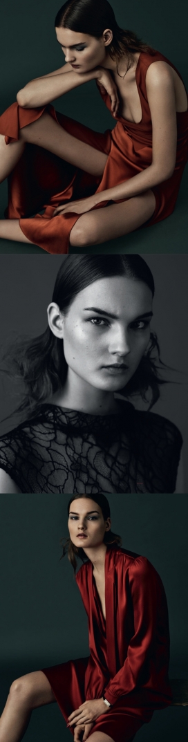 Telegraph杂志-浪漫简约的时尚眼光，尘土飞扬的丝绸和黑色蕾丝风格