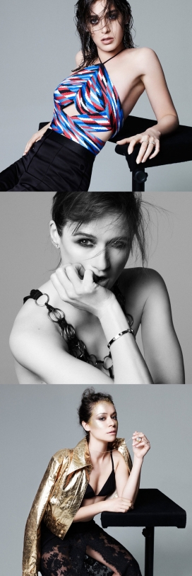 ELLE美国的二月-丽兹・凯普兰&伊丽莎白・莫斯-广告狂人