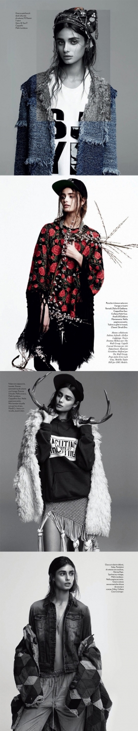 泰勒玛丽・希尔-“怪胎”Amica杂志-休闲吉普赛街道的容貌时装秀