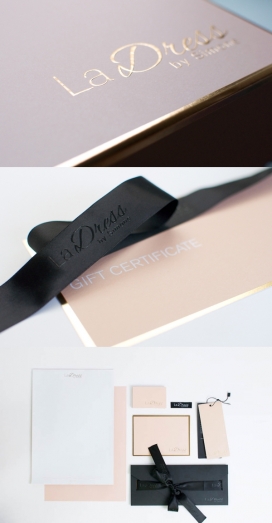 LaDress文具宣传册豪华包装视觉营销设计