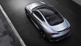 高清晰俯拍英菲尼迪Q60概念车全景天窗顶部壁纸