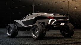 灰色响尾蛇侧面设计