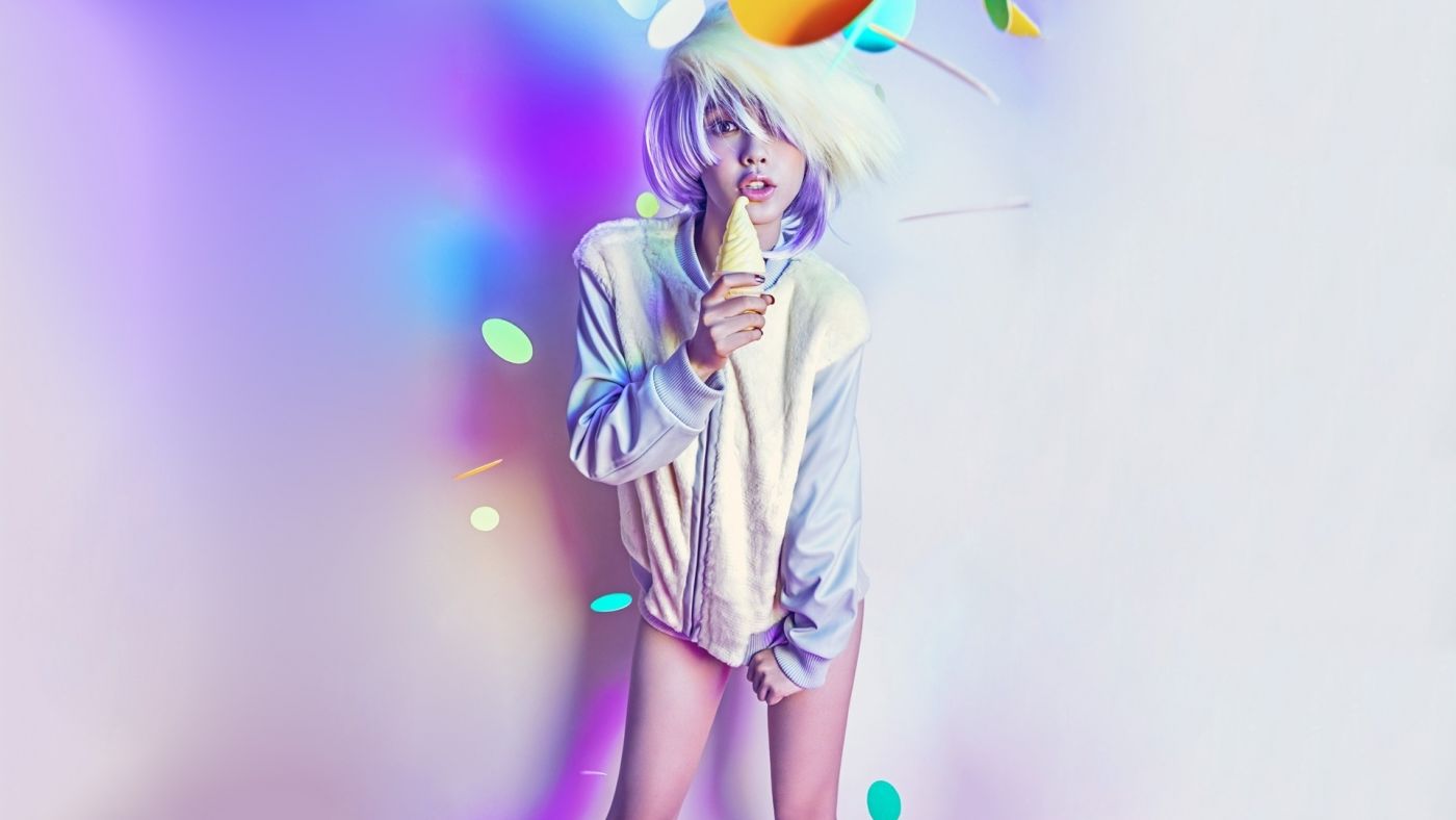 高清晰白发Angelababy杨颖唯美壁纸下载图片