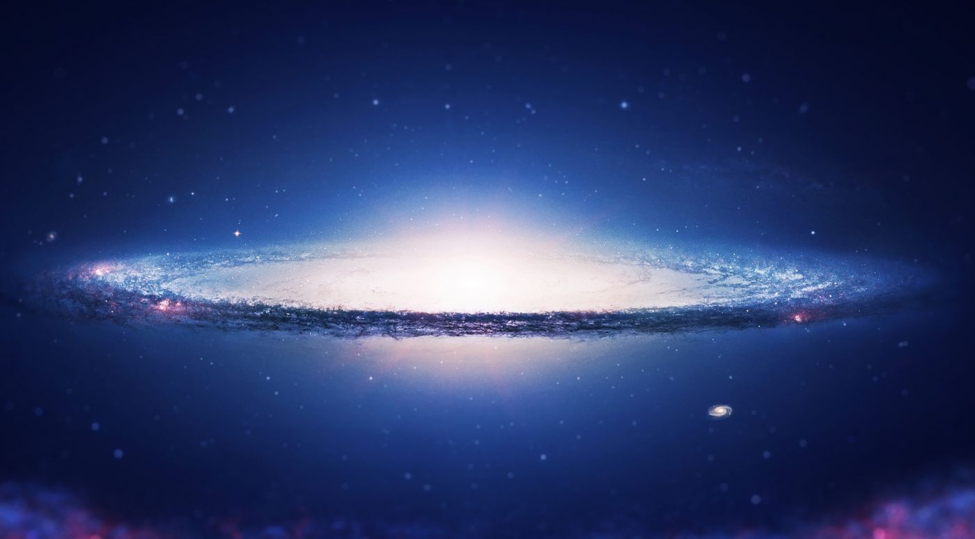 高清晰蓝色星系壁纸图片