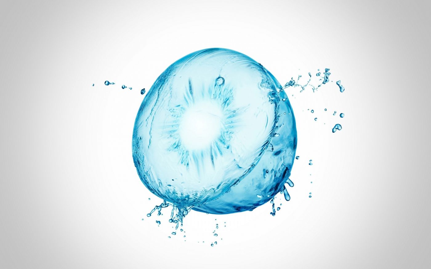 蓝色水花猕猴桃壁纸图片