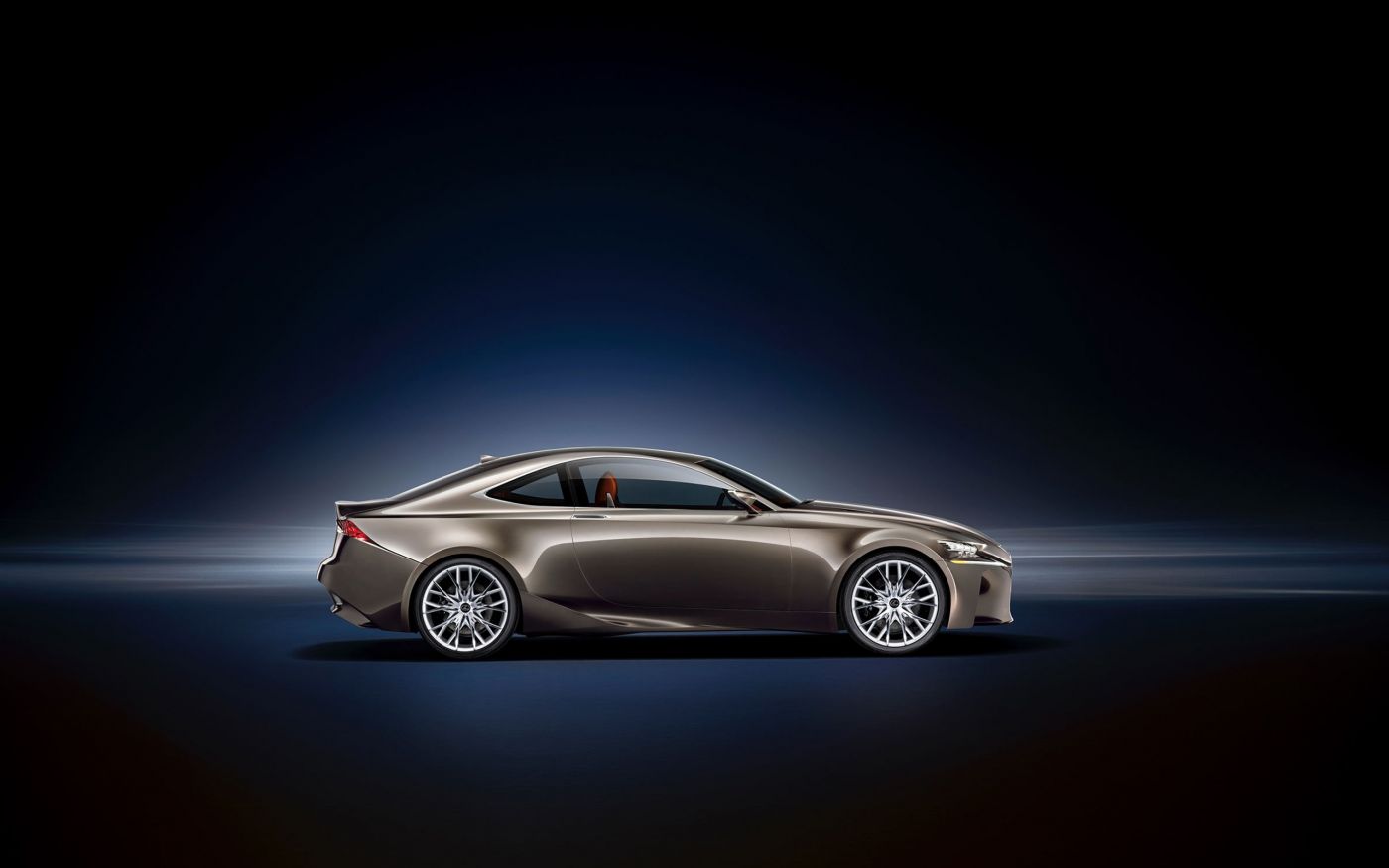 高清晰雷克萨斯混合动力车LF-CC汽车侧面桌面壁纸下载图片