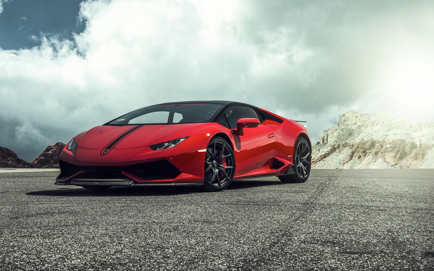 高清晰红色意大利兰博基尼跑车壁纸下载图片