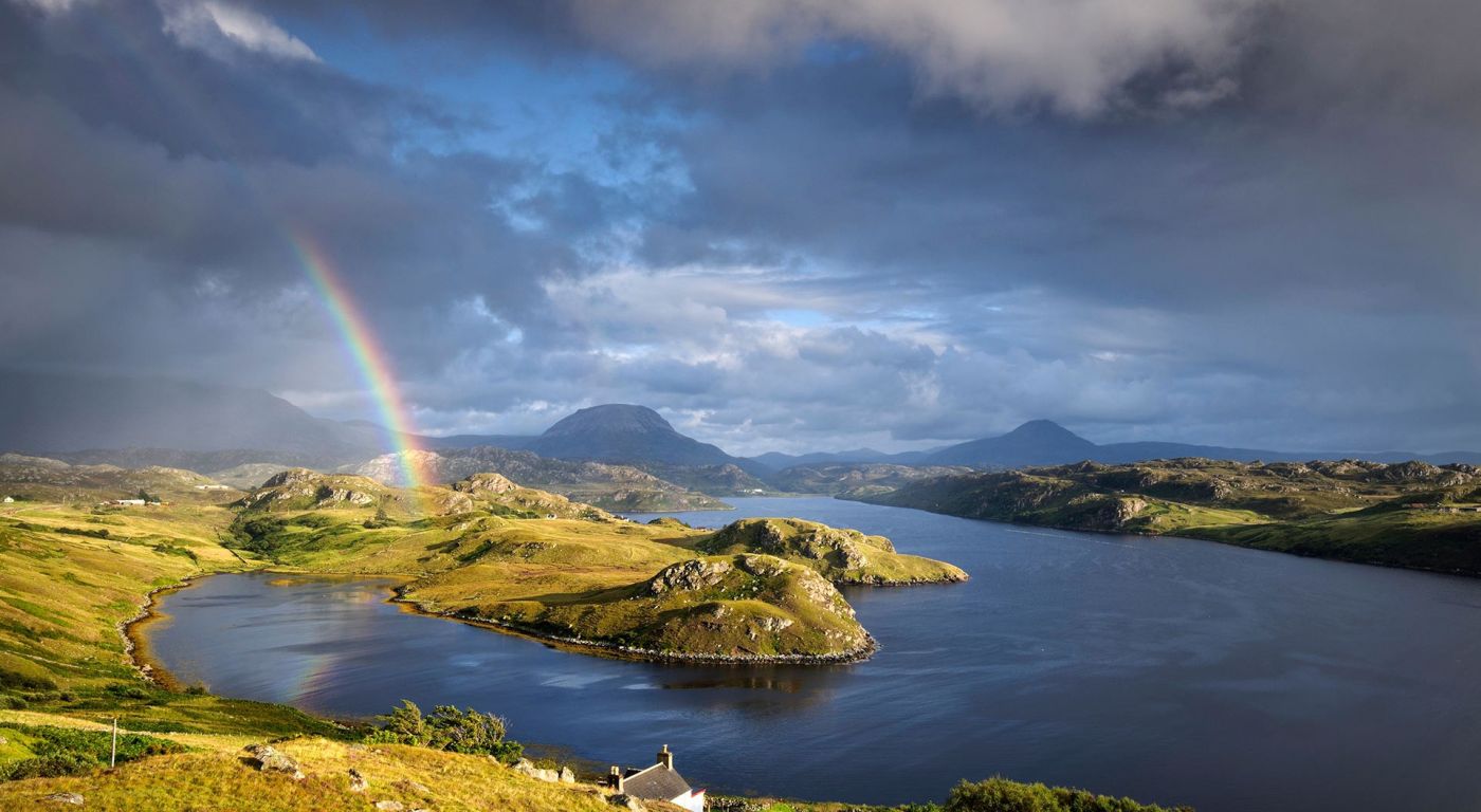 彩虹湖岛壁纸图片