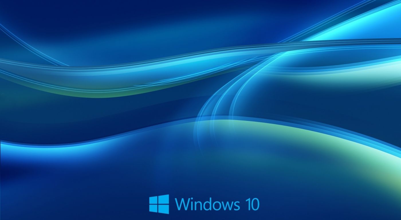 高清晰windows 10炫彩蓝色背景壁纸 手机移动版