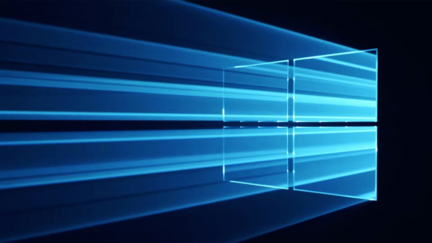 光芒四射 高清晰微软windows 10 蓝色炫光英雄待机壁纸下载 手机移动版