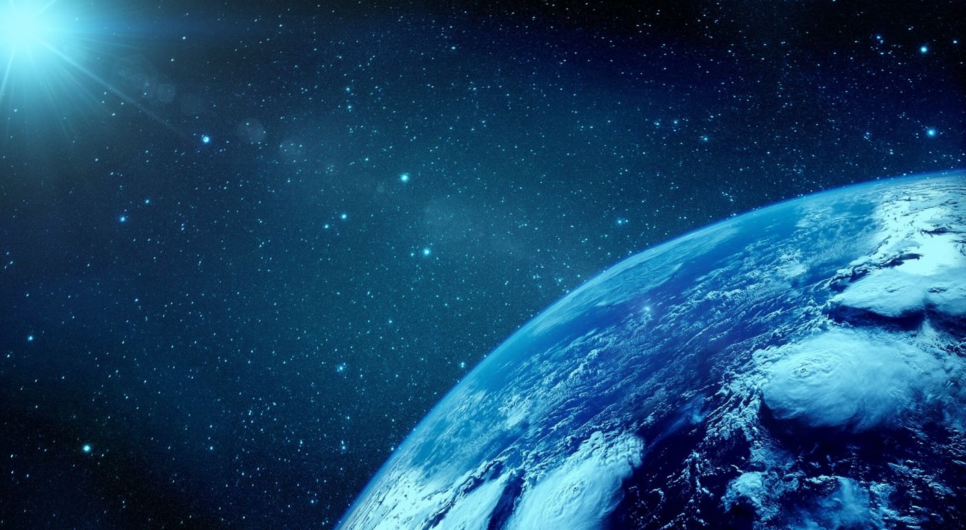 蓝色宇宙地球星空壁纸 手机移动版