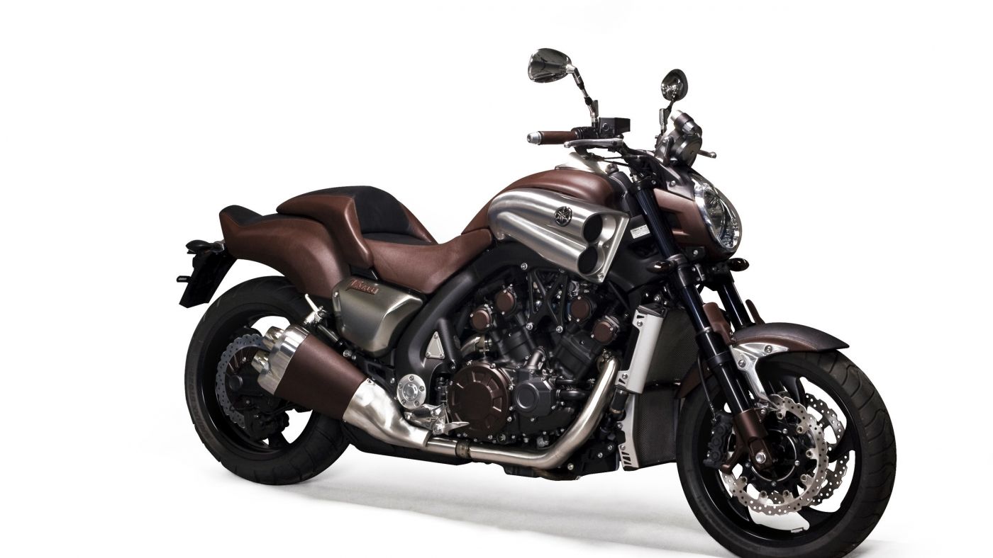 高清晰咖啡金雅马哈VMAX摩托车壁纸图片