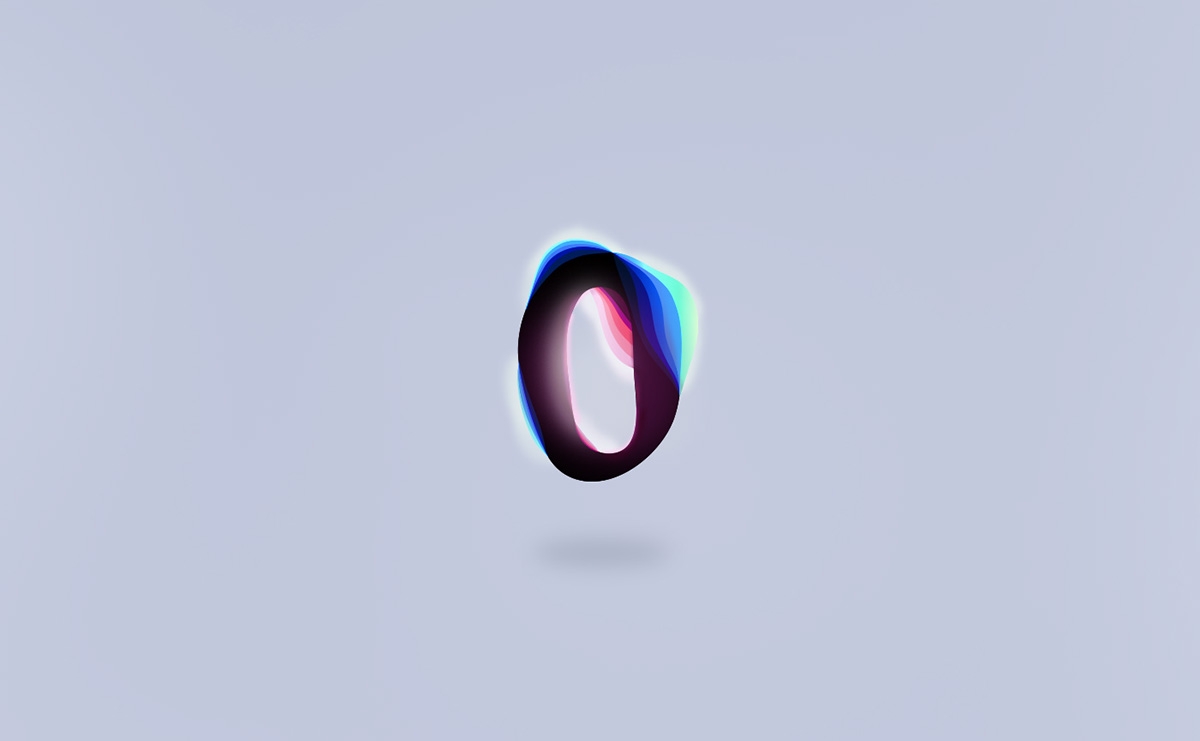 MIEN-荧光渐变字体设计图片