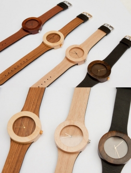 木匠收藏的木质腕表设计