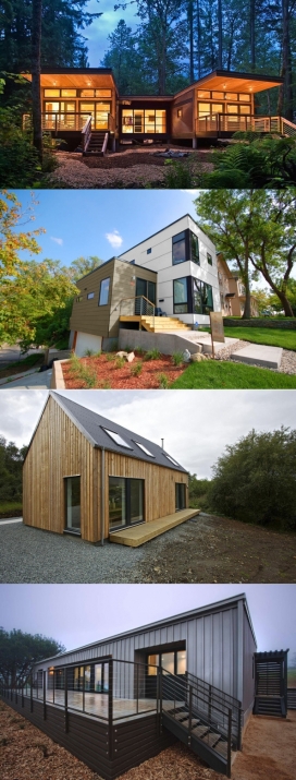 “沙漠之家”-设计精巧-结构紧凑的现代木质机舱般别墅小屋设计-位于加州，超过2000平方尺，现代斯堪的纳维亚风格