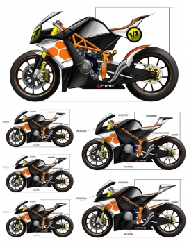 Bottpower M210摩托车设计-新的车身和个性化形象，满足了跑车的所有技术和空气动力学的要求。