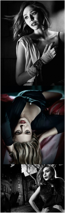 伊丽莎白・奥尔森的呼救声-VS杂志-黑暗戏剧化的方式展现旧世界哥特式愿景，恐惧真实的迷人的图像，灵感来自于电影世界未来