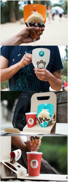 Arepa-委内瑞拉和哥伦比亚传统和象征性的食物品牌包装设计