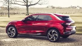 高清晰红色雪铁龙DS越野车壁纸