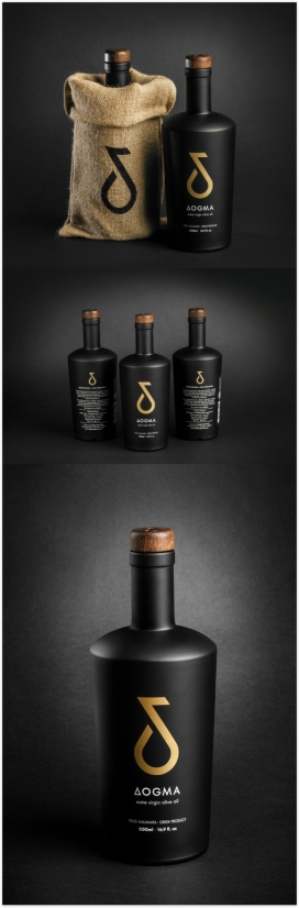 ΔOGMA特级初榨橄榄油-独特的字母形状像一滴油，清新的果香和强烈的味道