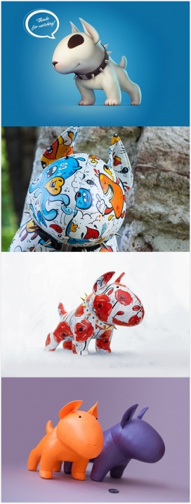 Bull Terrier牛头梗玩具制作过程