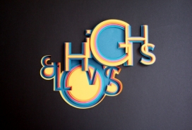 Highs and Lows-3D立体字设计