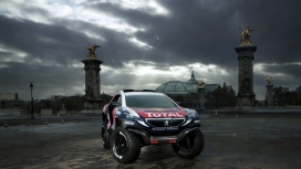 高清晰标致2008SUV越野车赛车壁纸