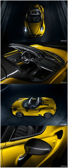 阿尔法罗密欧4C蜘蛛汽车设计-在2015年底特律车展展出