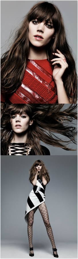 弗莱娅・贝阿・埃里克森-VOGUE时尚中国2015年4月-范思哲风格，黑魔法架构女装秀