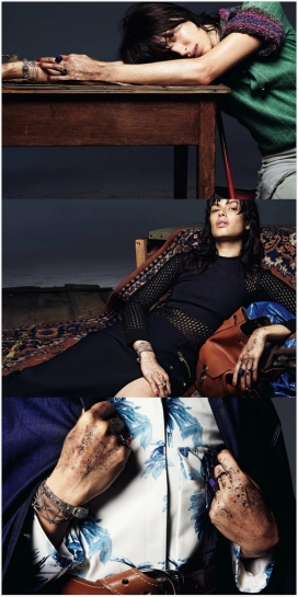 芭莎德国2015年4月-阿根廷模特Sabrina Ioffreda彻头彻尾的美丽撩人，身穿普拉达，纪梵希，大展时尚之风